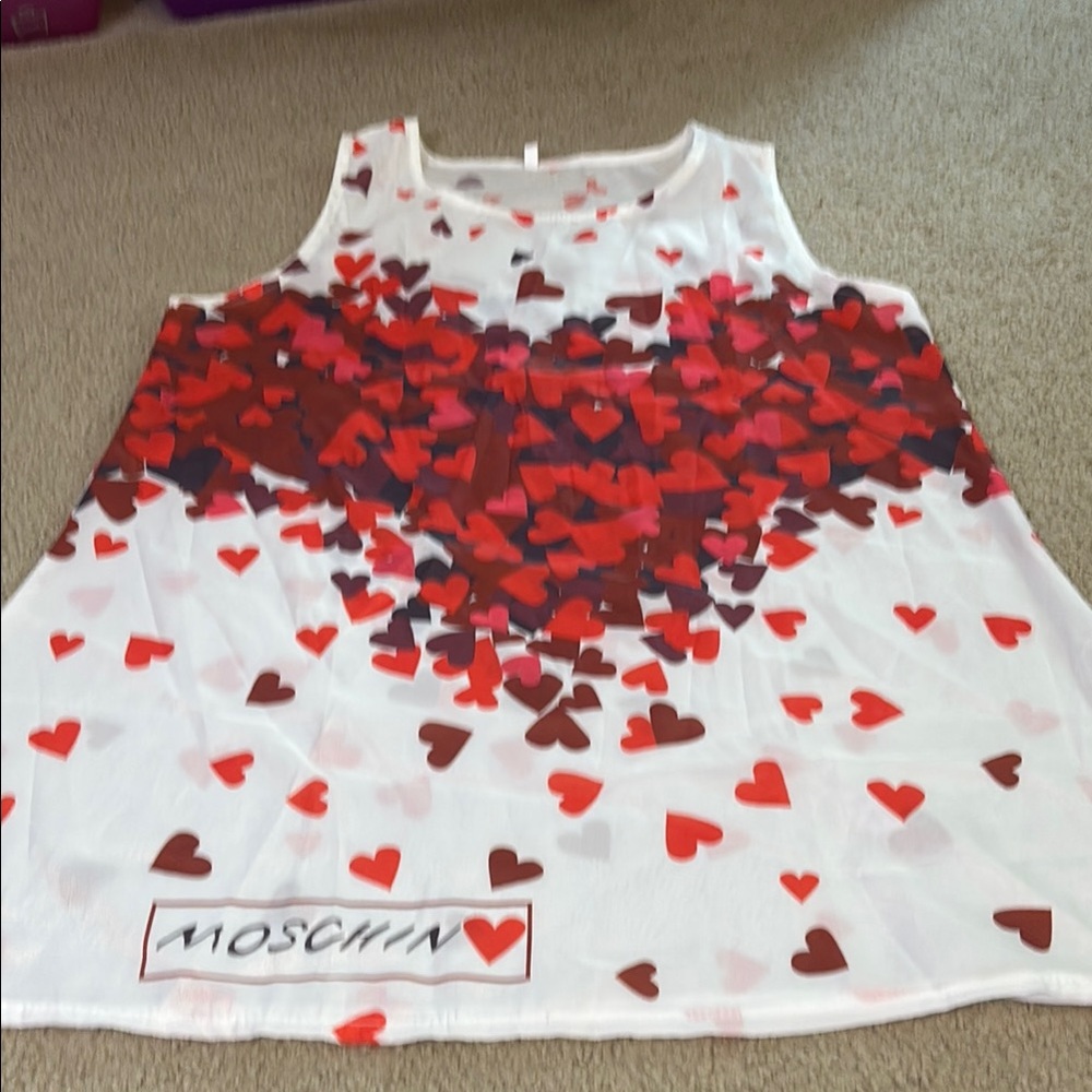 Moschino Heart Print Top